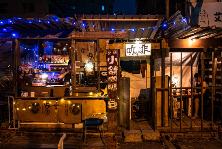 西門町咖啡廳 深夜