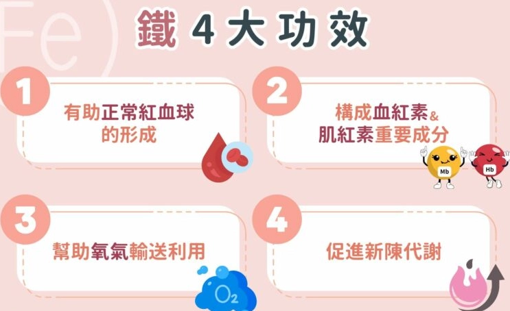 女性缺鐵症狀 女性缺鐵症狀