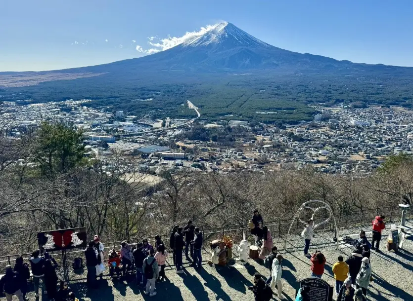 陰天 富士山