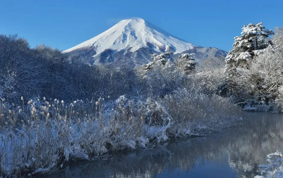 富士山雪景 富士山雪景