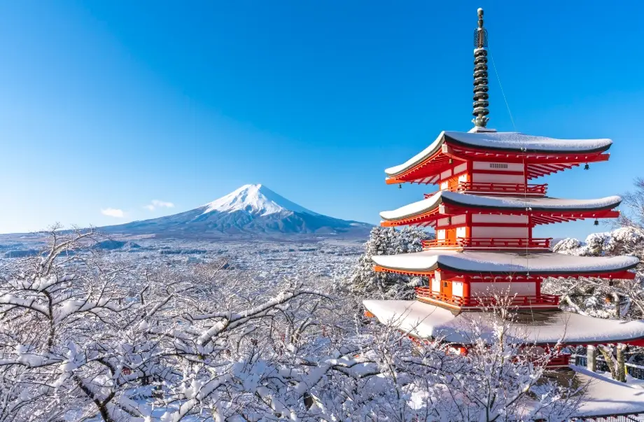 富士山雪景 富士山雪景