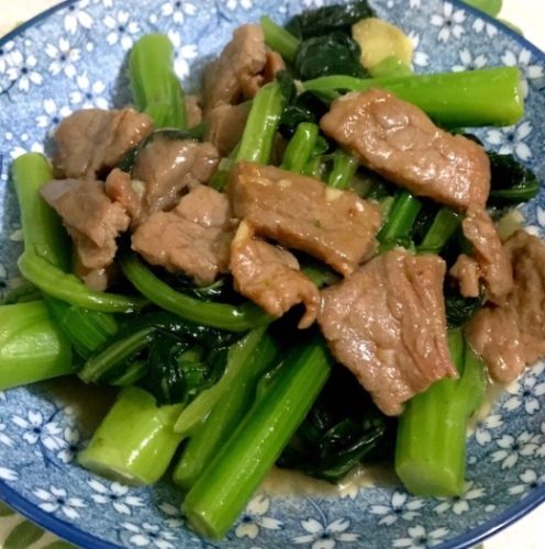 菜心炒牛肉熱量