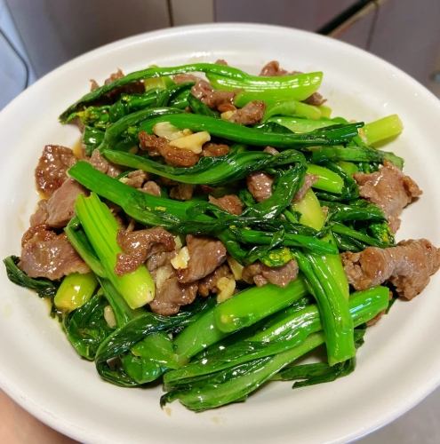 低卡路里菜心炒牛肉