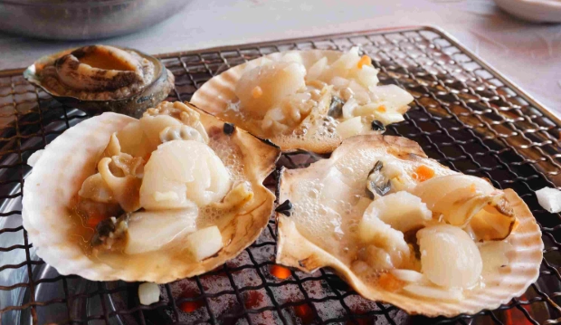 青沙浦烤貝一條街