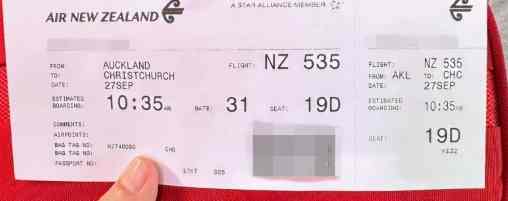 紐西蘭便宜機票