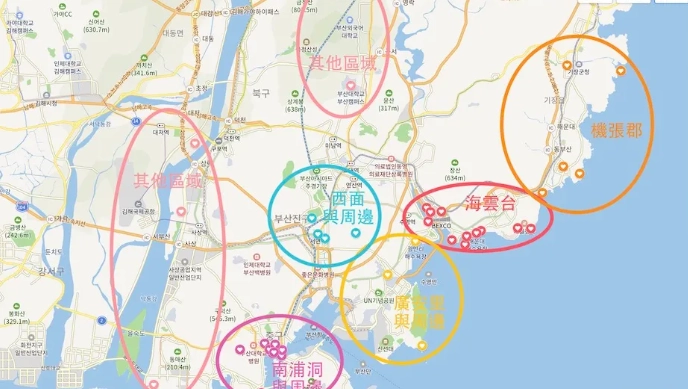 釜山地鐵路線圖 釜山地鐵路線圖