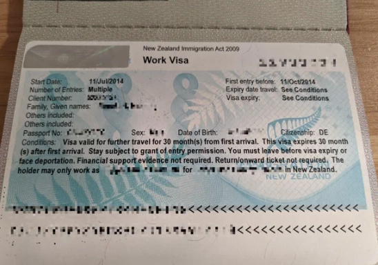 紐西蘭簽證照片規格