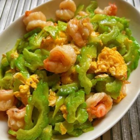 涼瓜炒蝦仁