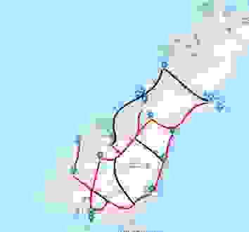 紐 西 蘭 南島北島 交通