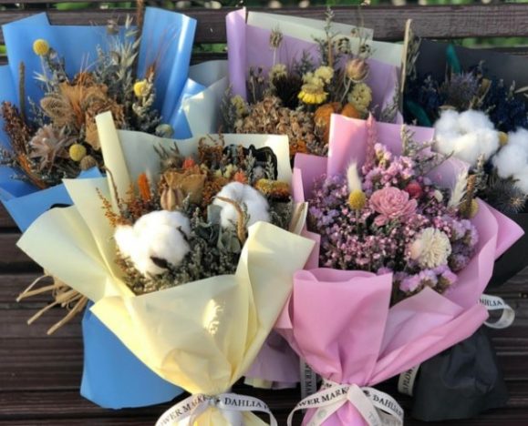 畢業花束乾燥花