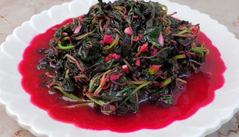 紅莧菜清洗