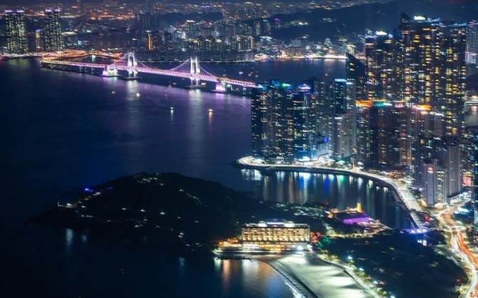 海雲台 晚上 逛街 海雲台 晚上 逛街