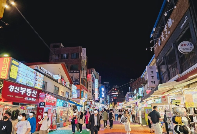 弘大晚上逛街攻略