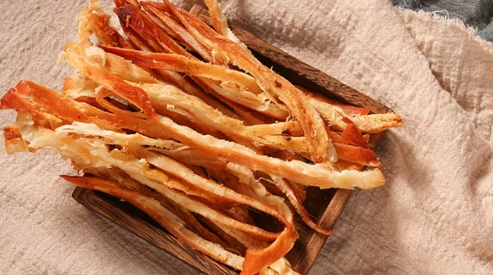 金門爆紅手撕魷魚條