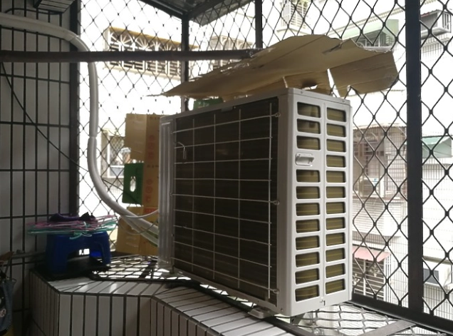 冷氣室外機運作