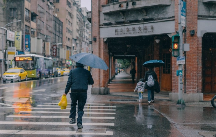 台北下雨逛街